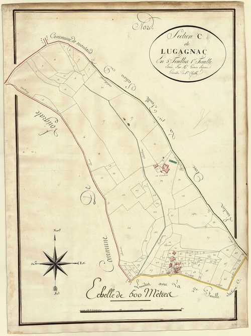 Plan primitif, atlas-C1 Lugagnac, Saint-Eutrope-de-Born