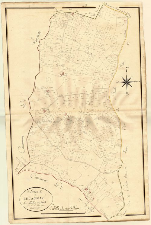 Plan primitif, atlas-C2 Lugagnac, Saint-Eutrope-de-Born