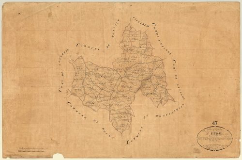 Plan napoléonien, feuille préparatoire-TA, Saint-Eutrope-de-Born