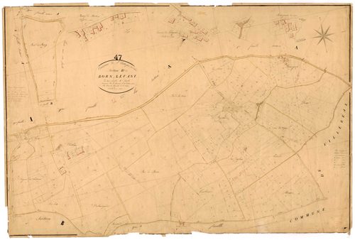 Plan napoléonien, feuille préparatoire-B1 Born levant, Saint-Eutrope-de-Born