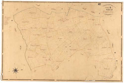 Plan napoléonien, feuille préparatoire-E1 Villas, Saint-Eutrope-de-Born