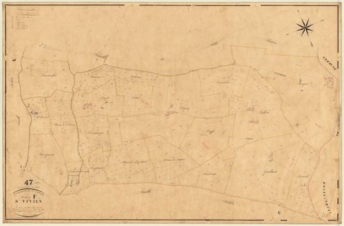 Plan napoléonien, feuille préparatoire-F3 Saint-Vivien, Saint-Eutrope-de-Born