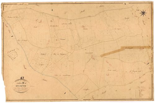 Plan napoléonien, feuille préparatoire-H1 Lugagnac, Saint-Eutrope-de-Born
