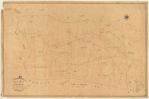 Plan napoléonien, feuille préparatoire-H3 Lugagnac, Saint-Eutrope-de-Born