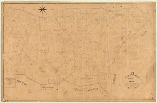 Plan napoléonien, feuille préparatoire-I2 Thome, Saint-Eutrope-de-Born