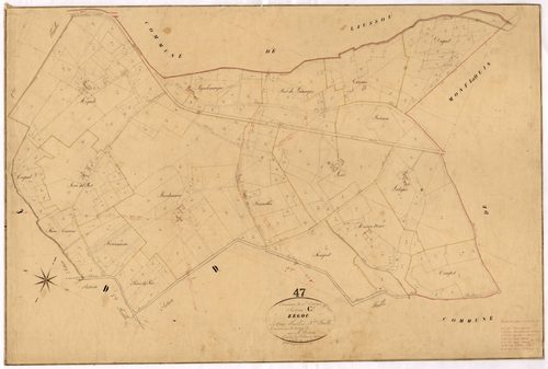 Plan napoléonien, feuille préparatoire-C3 Bégous, Saint-Eutrope-de-Born