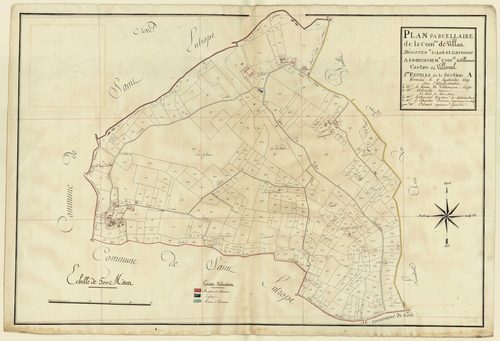 Plan primitif, atlas-A1, Villas (voir Saint-Eutrope-de-Born)