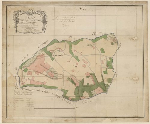 Plan par masses de cultures-, Villas (voir Saint-Eutrope-de-Born)
