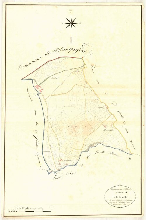 Plan napoléonien, atlas-A2 Grèze, Saint-Front-sur-Lémance