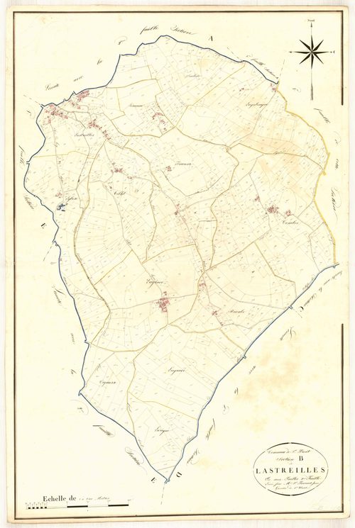 Plan napoléonien, atlas-B2 Lastreilles, Saint-Front-sur-Lémance
