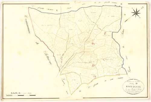 Plan napoléonien, atlas-D1 Bonaguil, Saint-Front-sur-Lémance