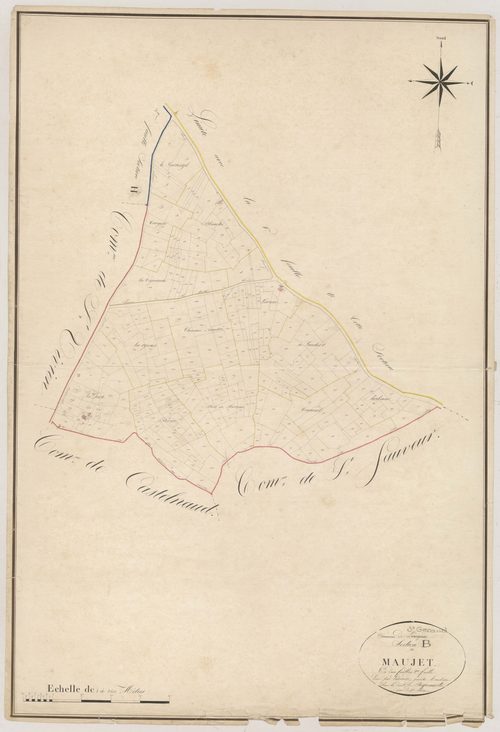 Plan napoléonien, atlas-B2 Mauget, Saint-Géraud
