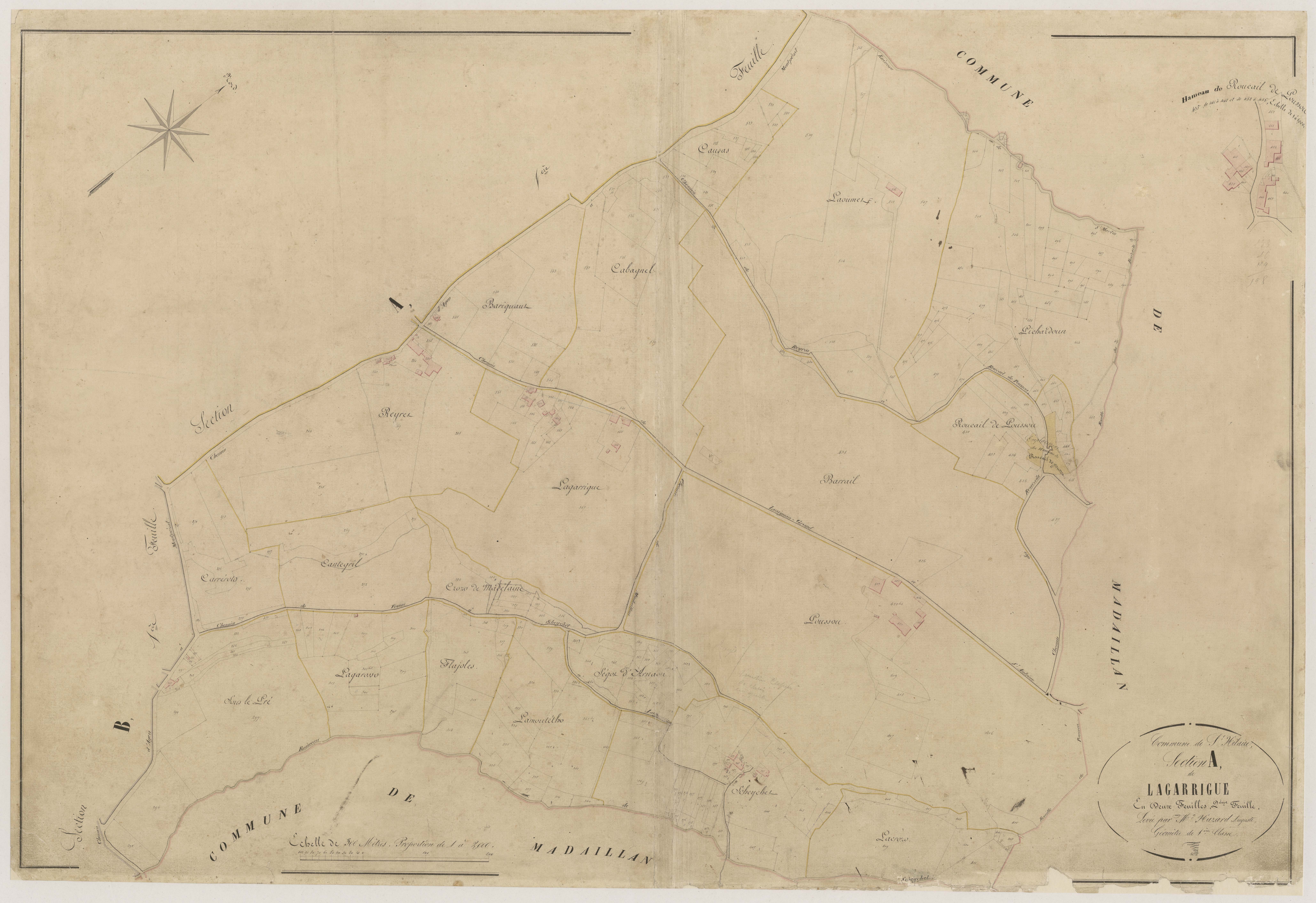 Plan napoléonien-A2 Lagarrigue, Saint-Hilaire-de-Lusignan