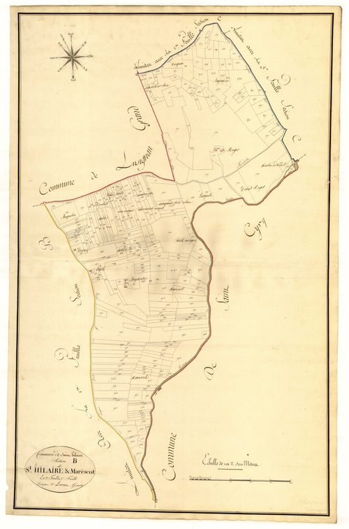Plan primitif, atlas-B2 Saint-Hilaire et Marescot, Saint-Hilaire-de-Lusignan