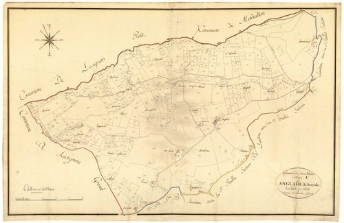 Plan primitif, atlas-C1 Anglade et Lescole, Saint-Hilaire-de-Lusignan