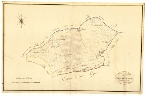 Plan primitif, atlas-C2 Langlade et Lescole, Saint-Hilaire-de-Lusignan