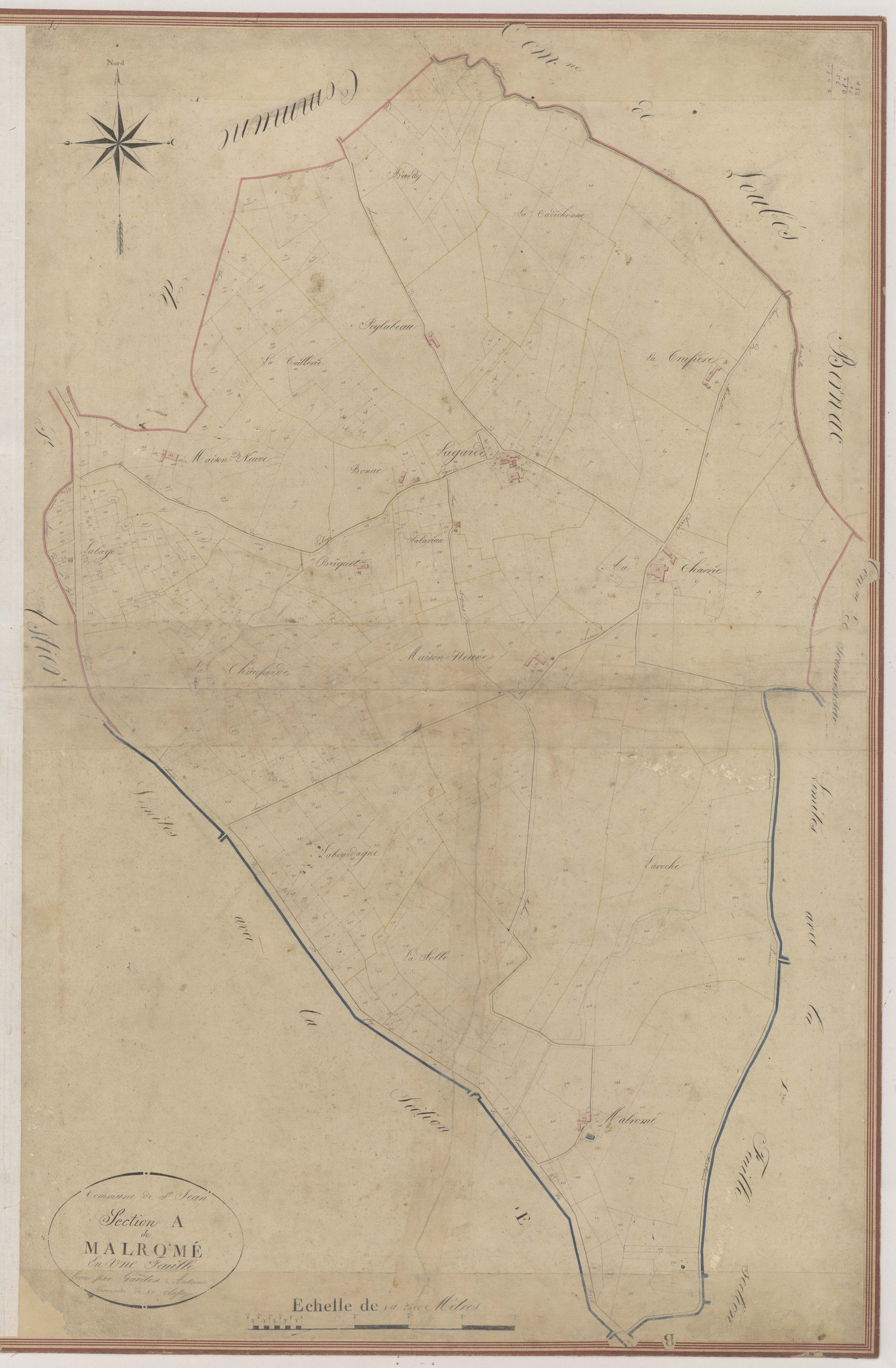 Plan napoléonien-A Malromé, Saint-Jean-de-Duras