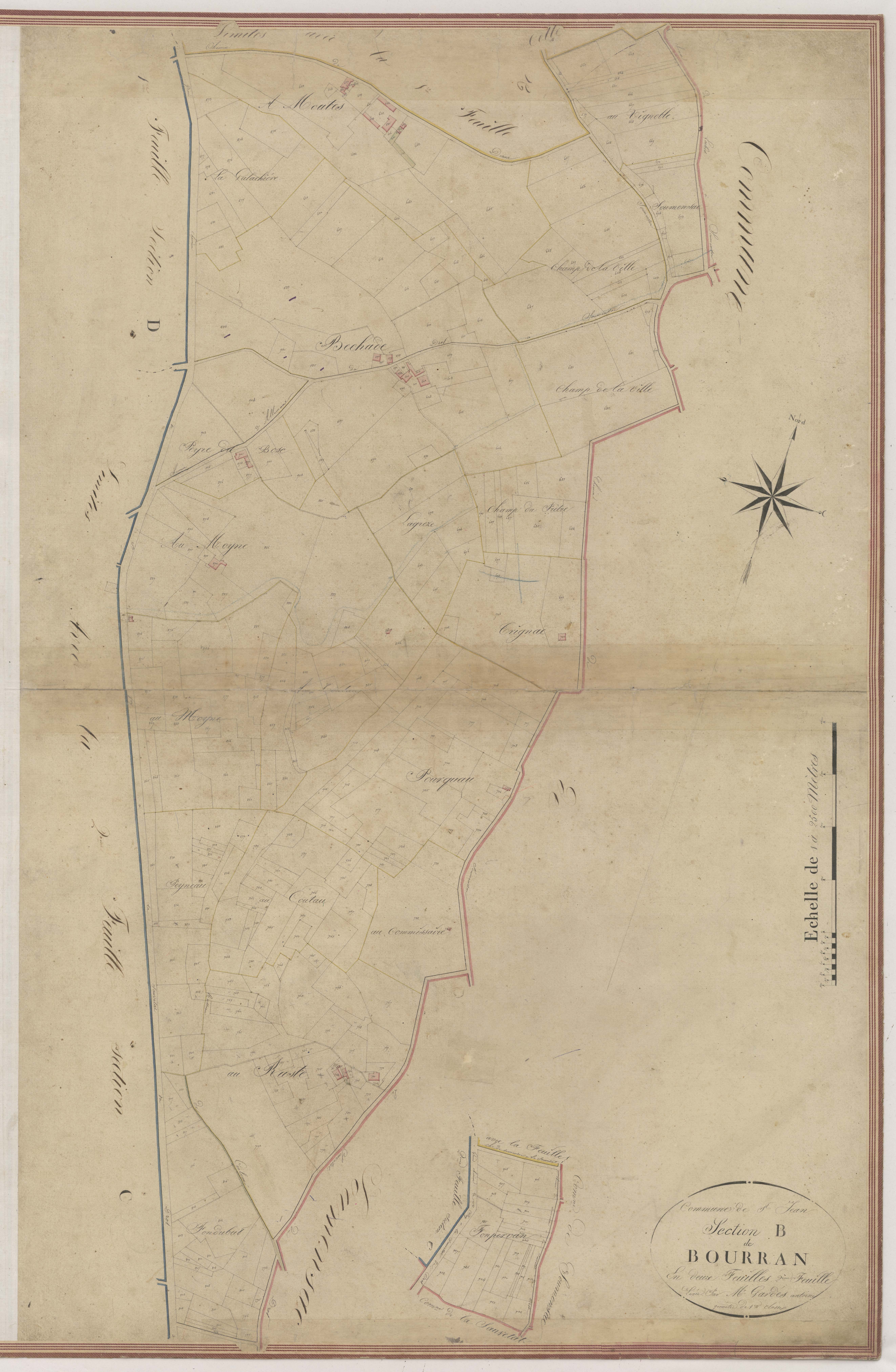Plan napoléonien-B2 Bourran, Saint-Jean-de-Duras
