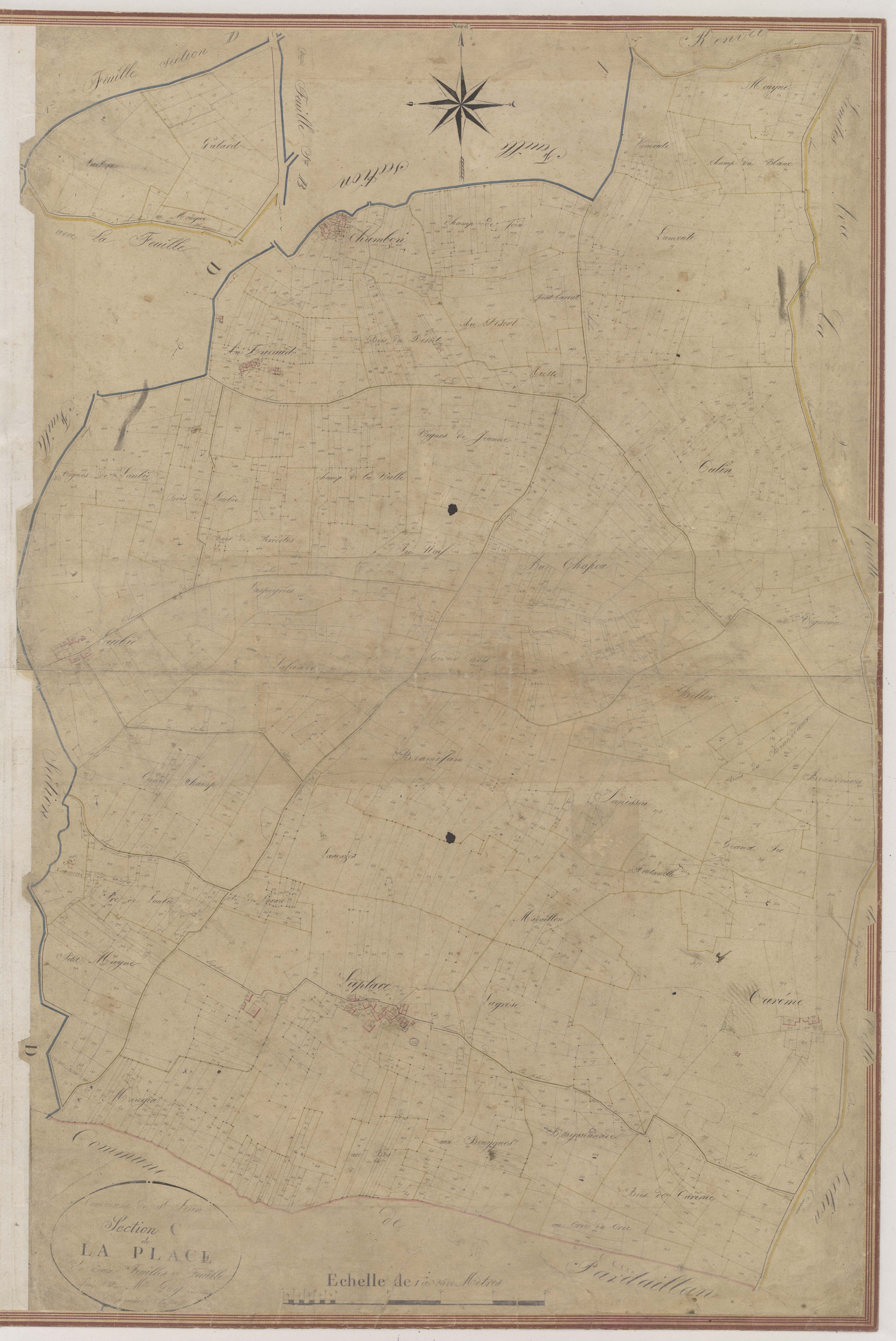 Plan napoléonien-C1 La Place, Saint-Jean-de-Duras