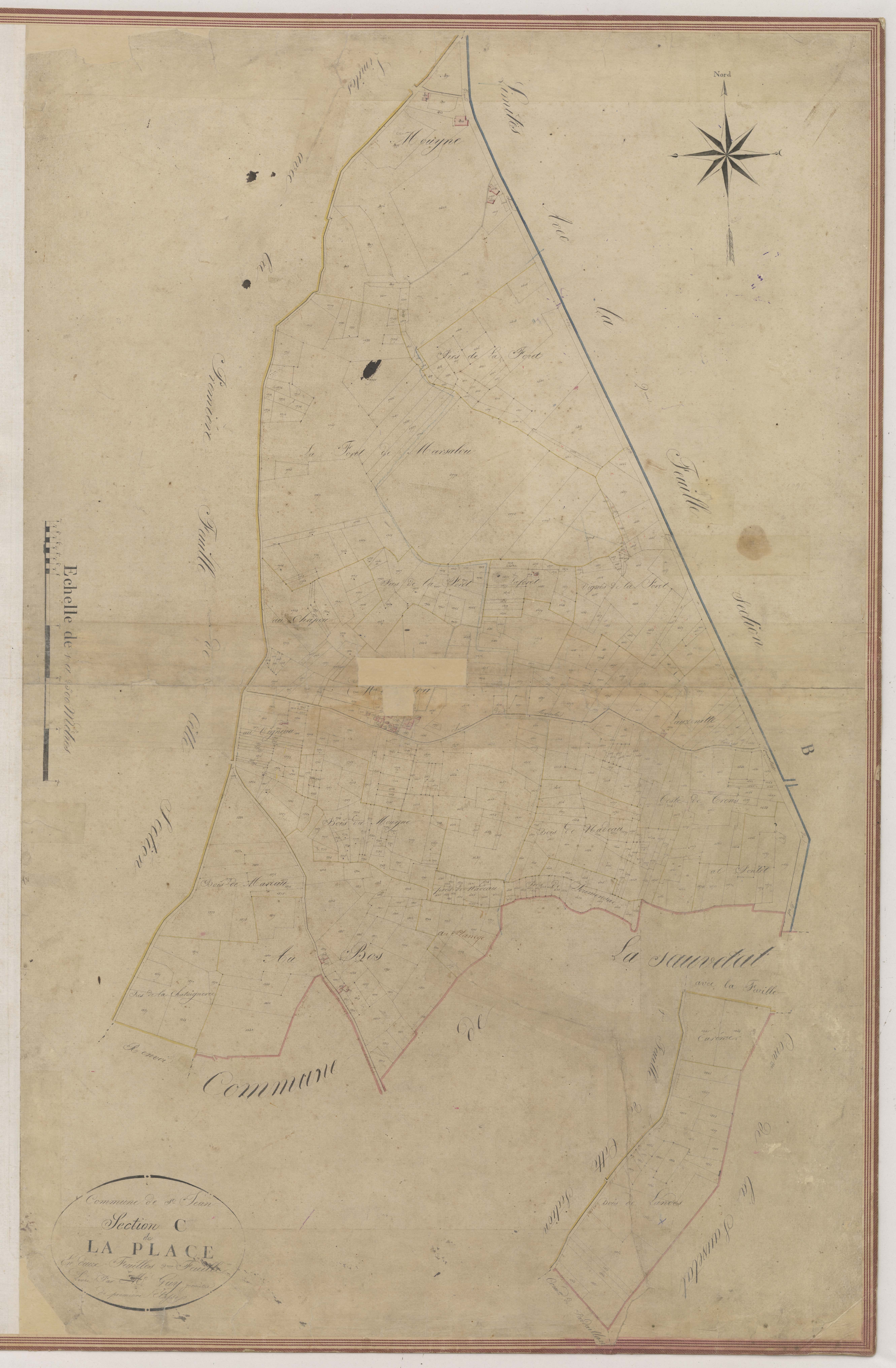 Plan napoléonien-C2 La Place, Saint-Jean-de-Duras