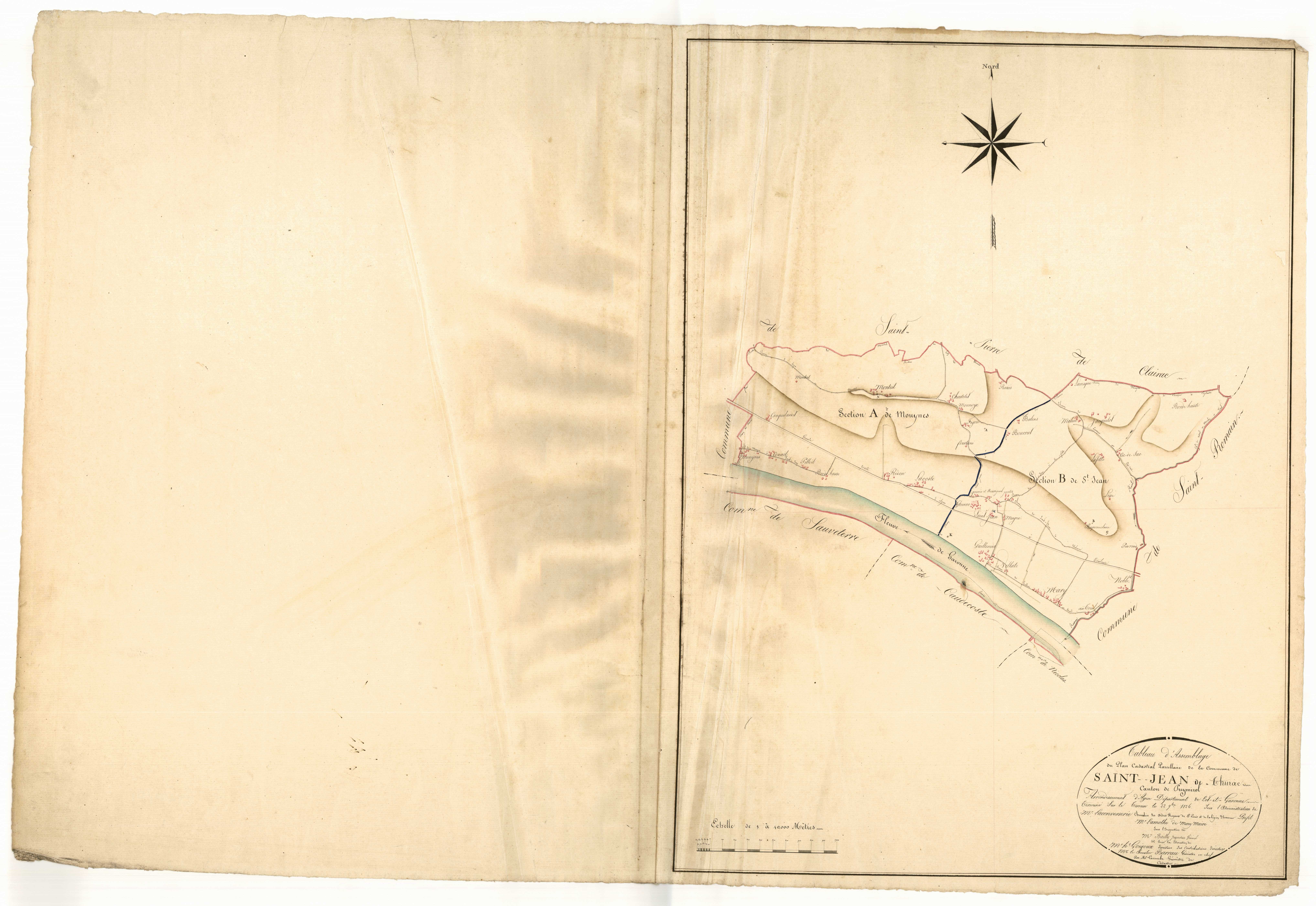 Plan napoléonien, atlas-TA, Saint-Jean-de-Thurac