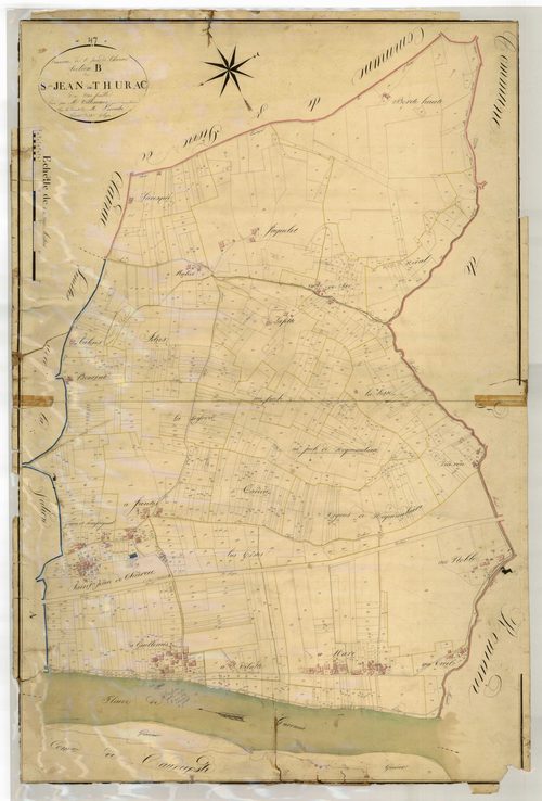 Plan napoléonien, atlas-B Saint-Jean-de-Thurac, Saint-Jean-de-Thurac