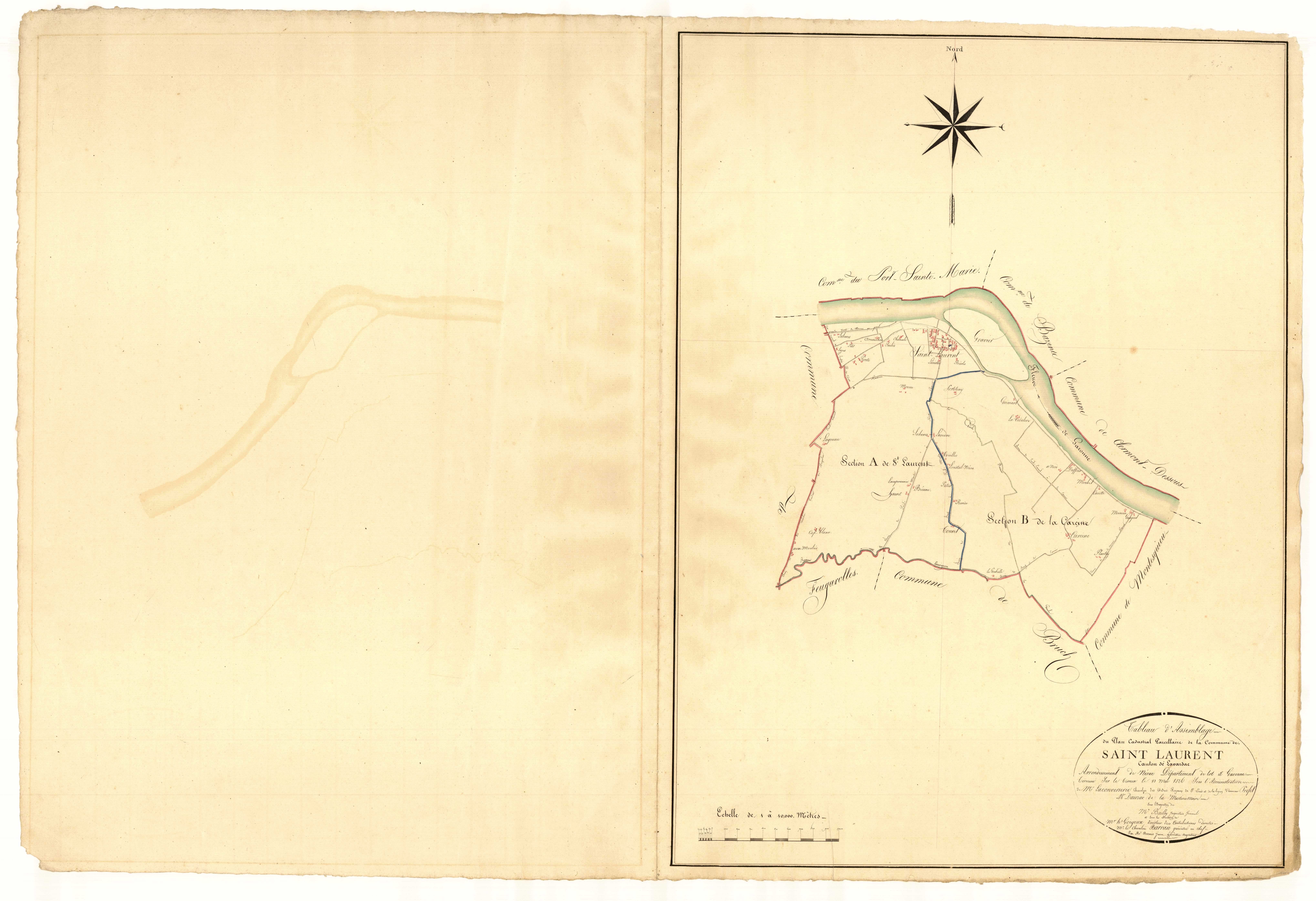 Plan napoléonien, atlas-TA, Saint-Laurent