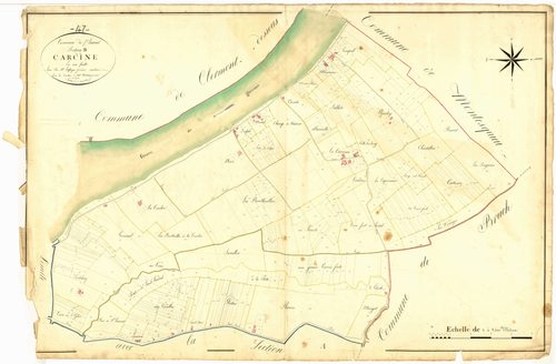 Plan napoléonien, atlas-B Carcine, Saint-Laurent