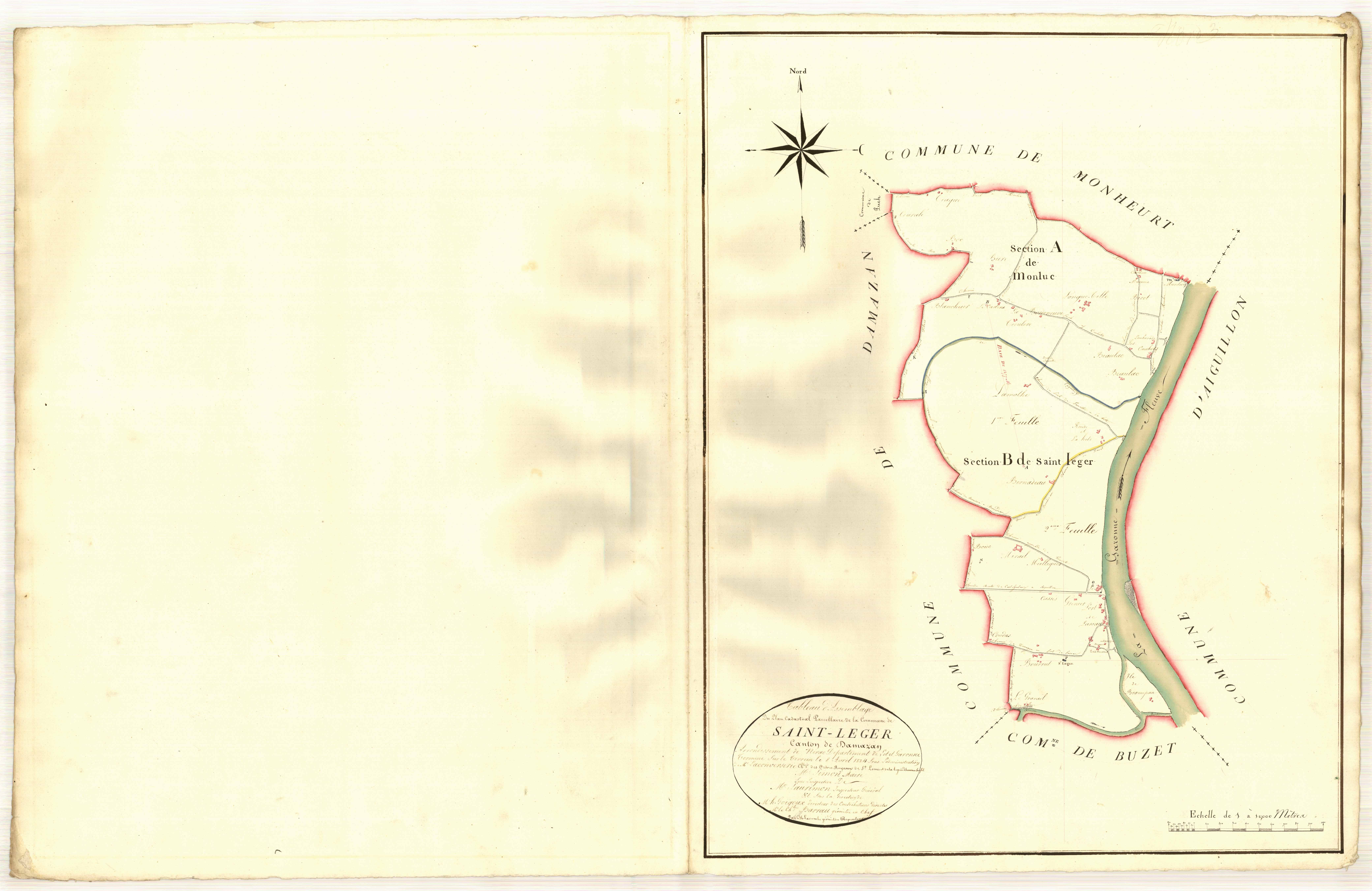 Plan napoléonien, atlas-TA, Saint-Léger