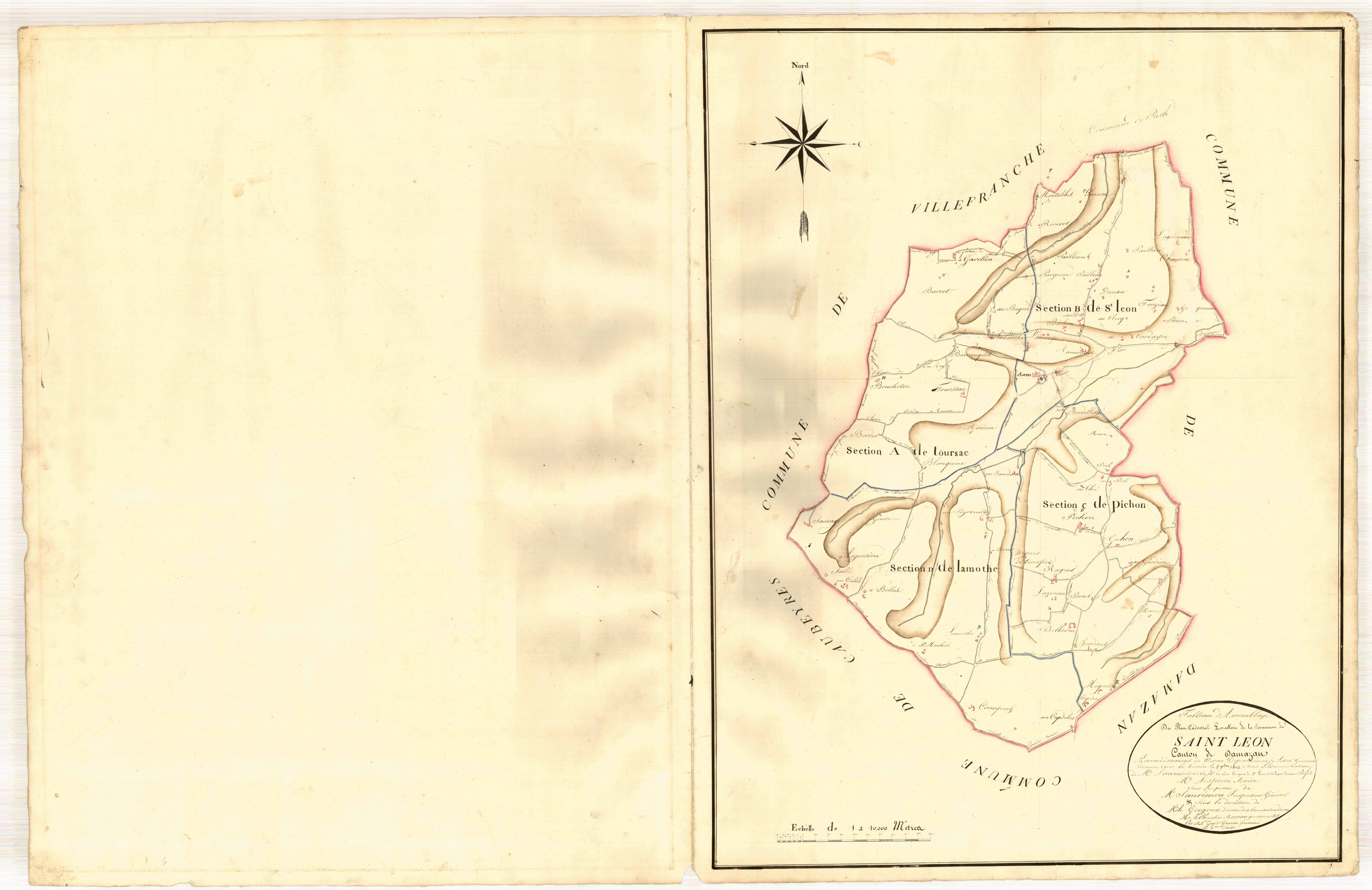 Plan napoléonien, atlas-TA, Saint-Léon
