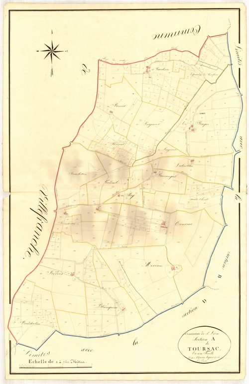 Plan napoléonien, atlas-A Toursac, Saint-Léon