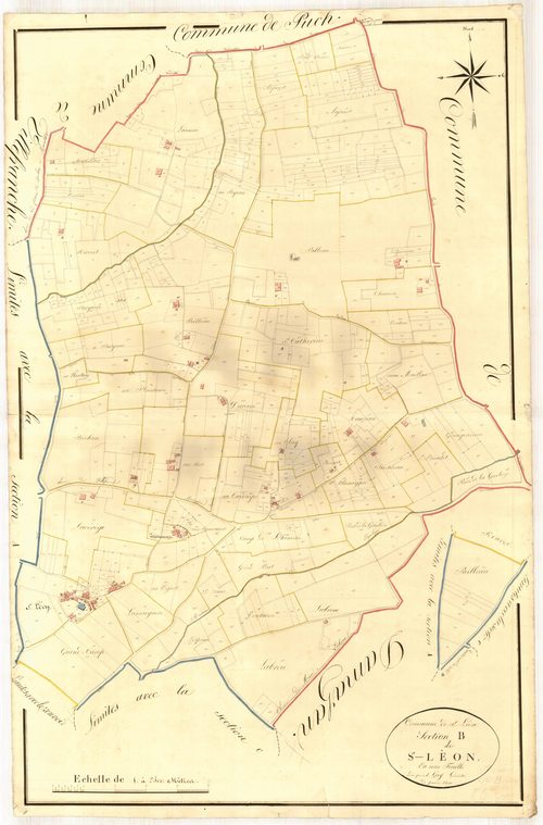 Plan napoléonien, atlas-B Saint-Léon, Saint-Léon