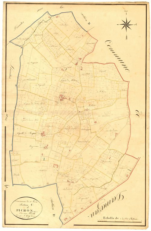 Plan napoléonien, atlas-C Pichon, Saint-Léon