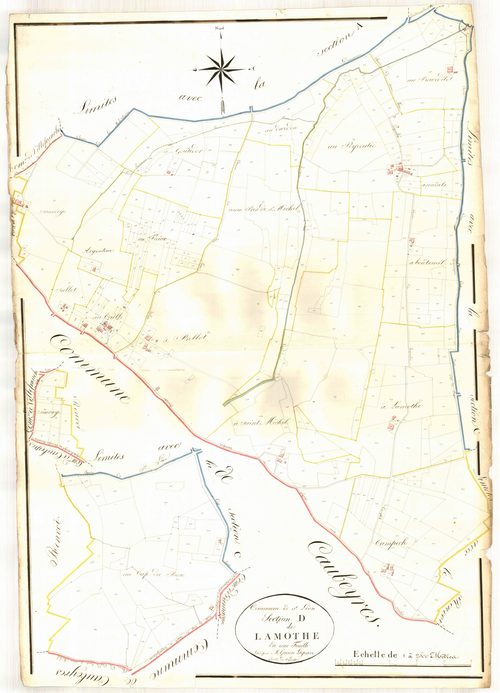 Plan napoléonien, atlas-D Lamothe, Saint-Léon