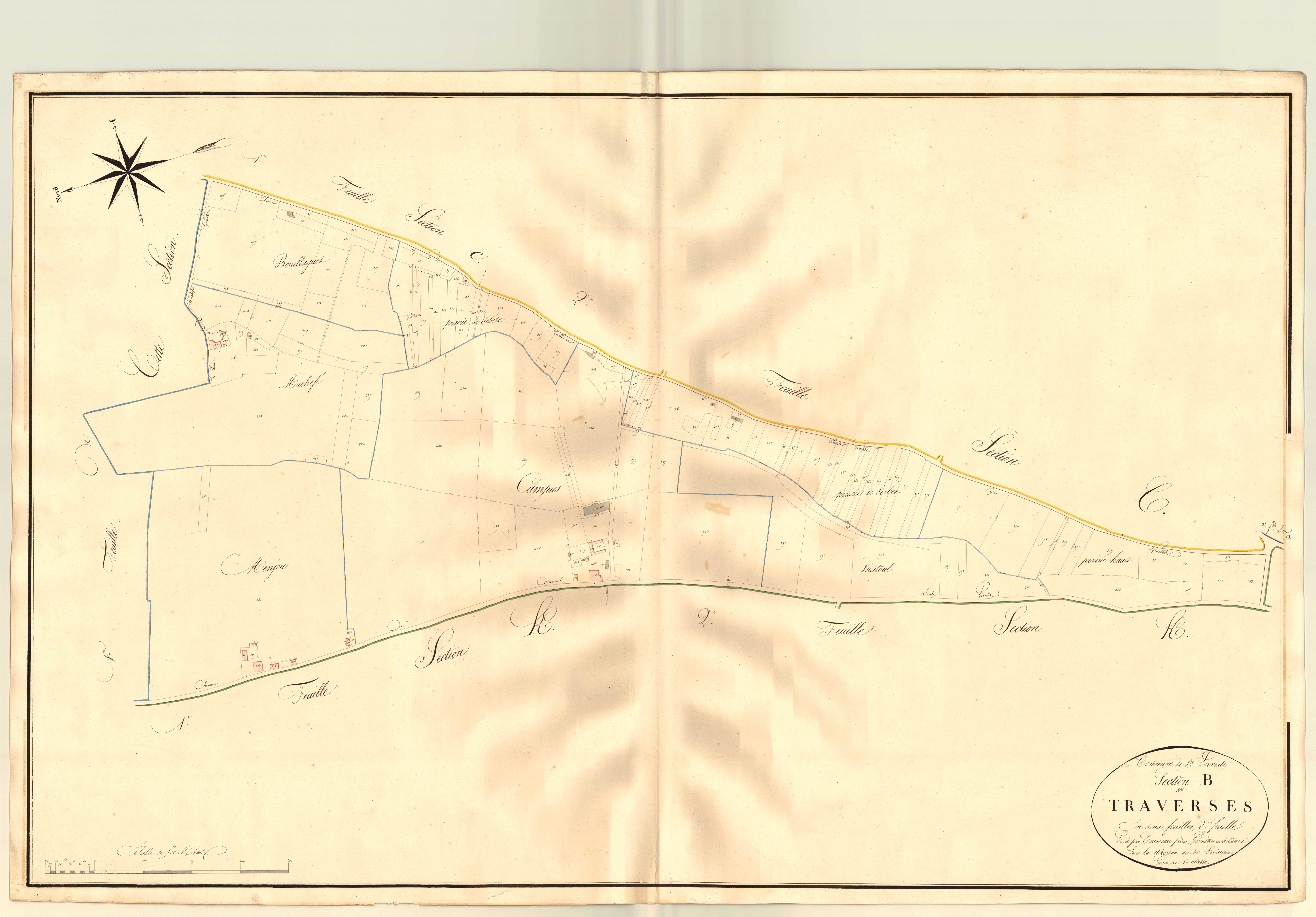 Plan napoléonien, atlas-B2 Les Traverses, Sainte-Livrade-sur-Lot