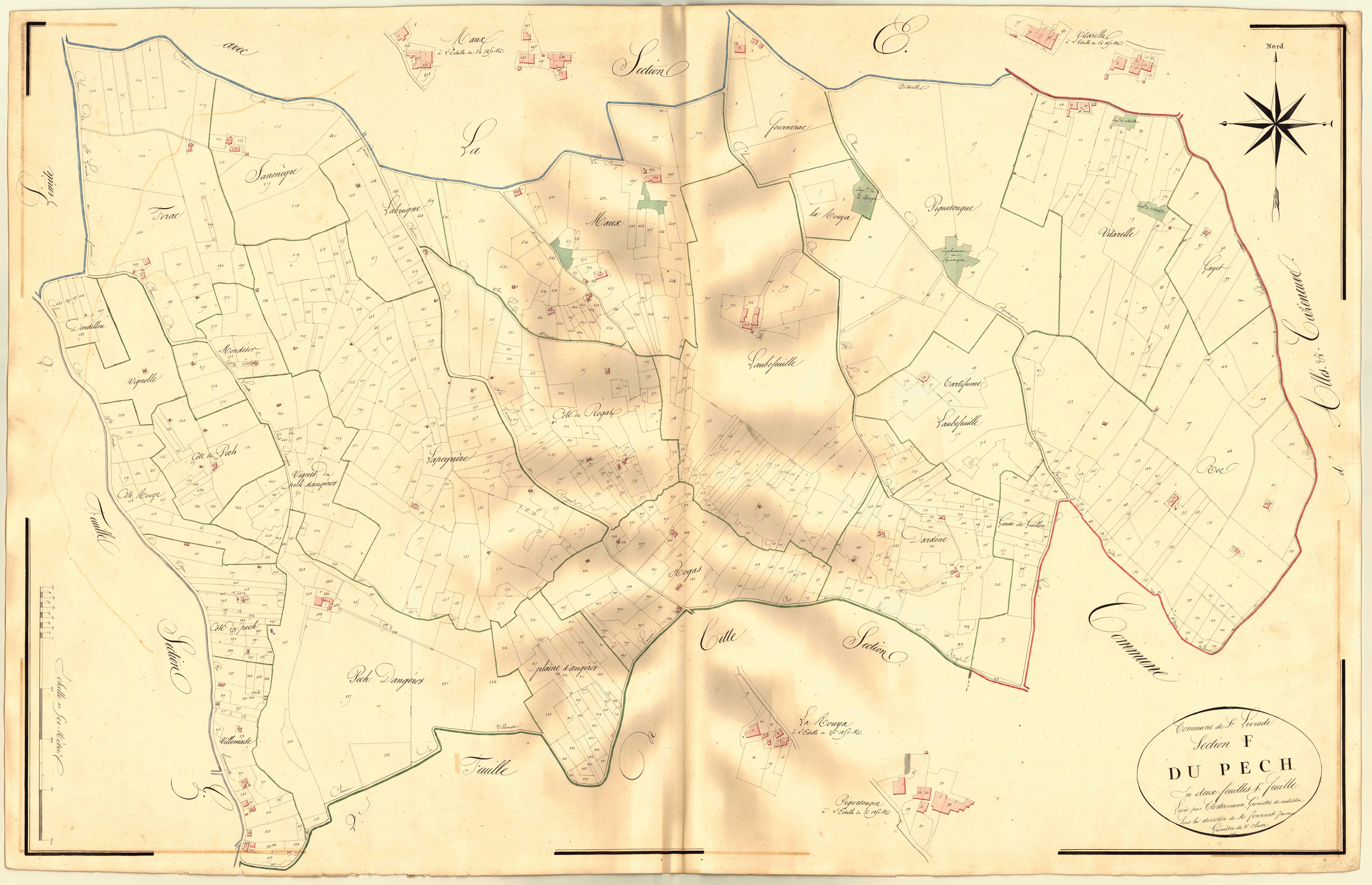 Plan napoléonien, atlas-F1 Le Puech, Sainte-Livrade-sur-Lot