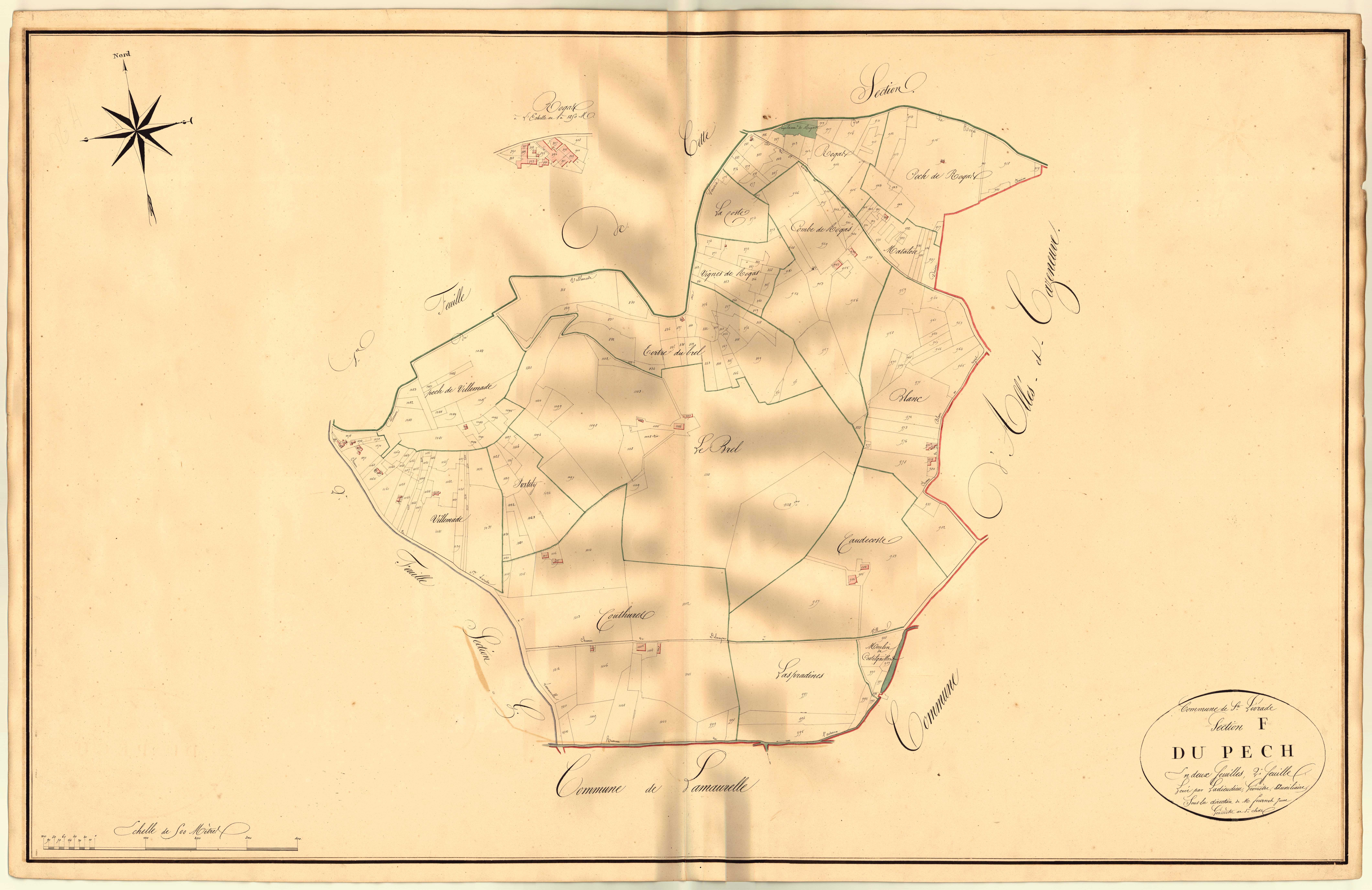 Plan napoléonien, atlas-F2 Le Puech, Sainte-Livrade-sur-Lot