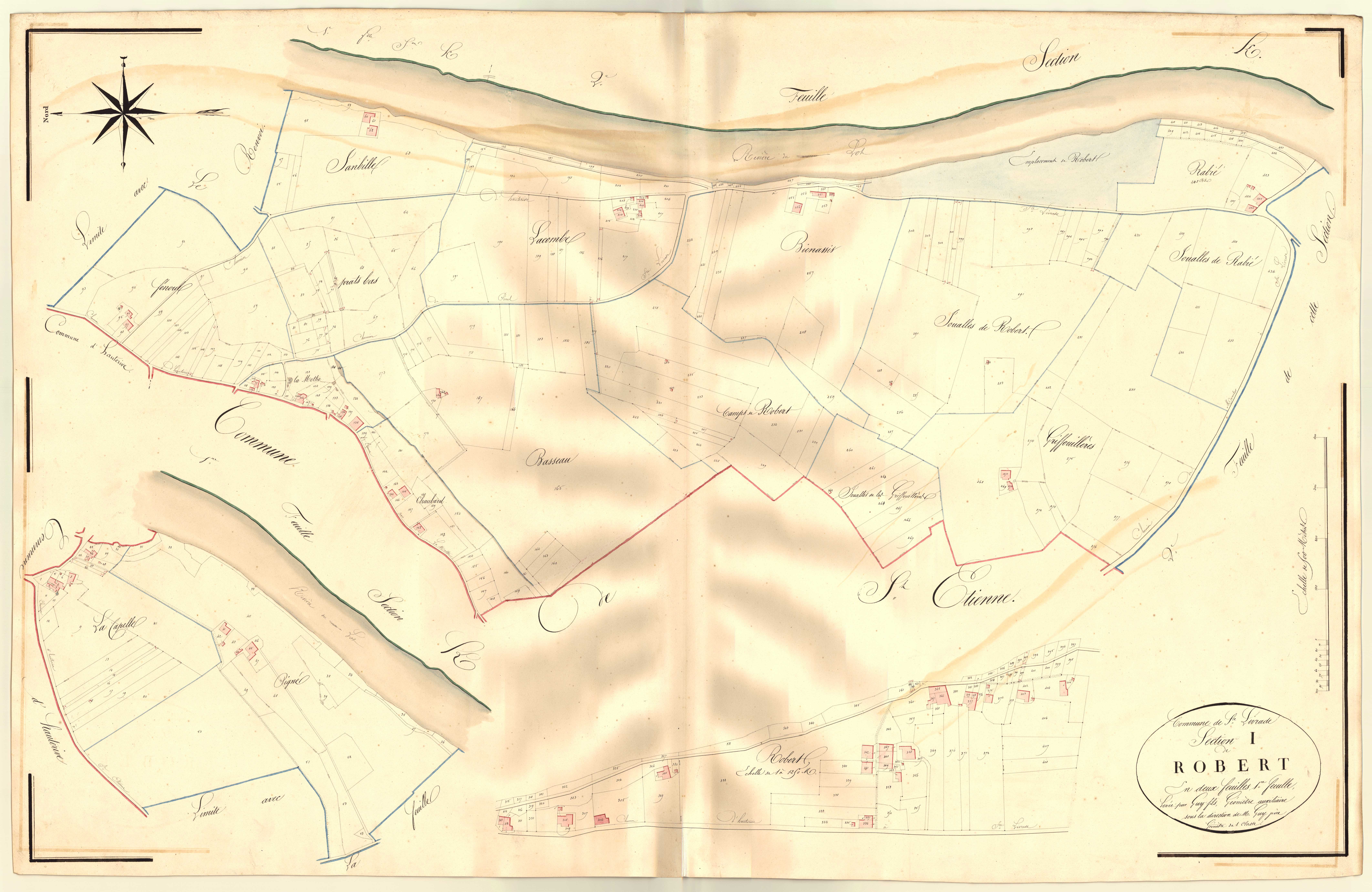 Plan napoléonien, atlas-I1 Robert, Sainte-Livrade-sur-Lot