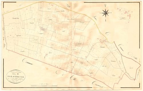 Plan napoléonien, atlas-D1 Lalandette, Sainte-Livrade-sur-Lot