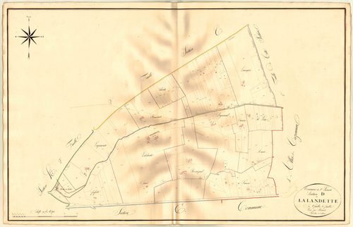 Plan napoléonien, atlas-D2 Lalandette, Sainte-Livrade-sur-Lot