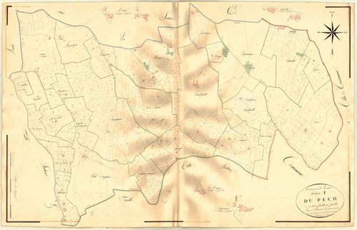 Plan napoléonien, atlas-F1 Le Puech, Sainte-Livrade-sur-Lot