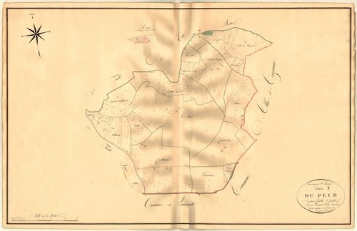 Plan napoléonien, atlas-F2 Le Puech, Sainte-Livrade-sur-Lot