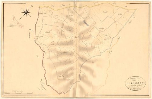 Plan napoléonien, atlas-G1 Colombiers, Sainte-Livrade-sur-Lot