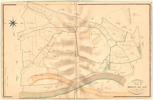 Plan napoléonien, atlas-K2 Le Moulin du Lot, Sainte-Livrade-sur-Lot