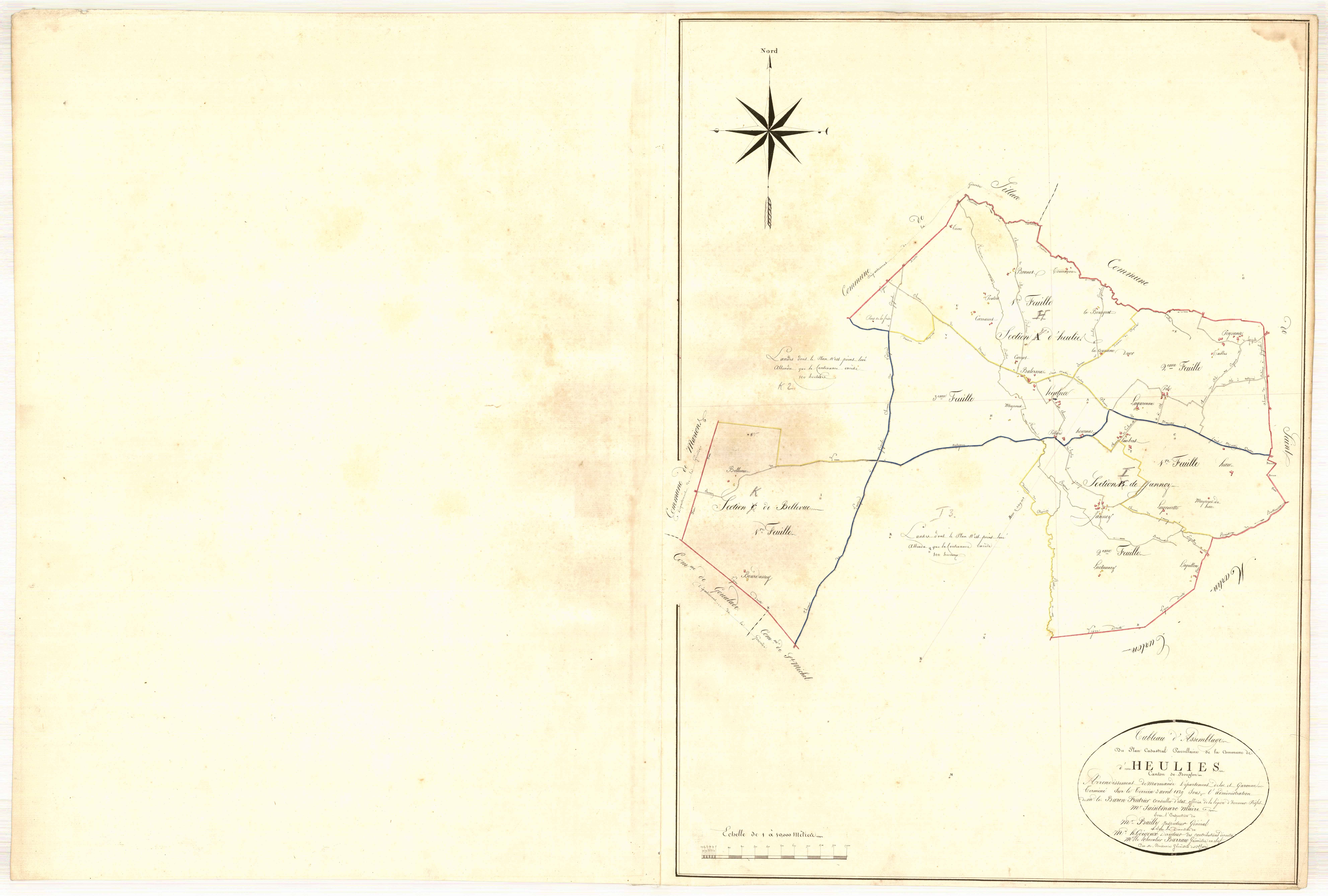 Plan napoléonien, atlas-TA, Heuliès (voir Saint-Martin-Curton)