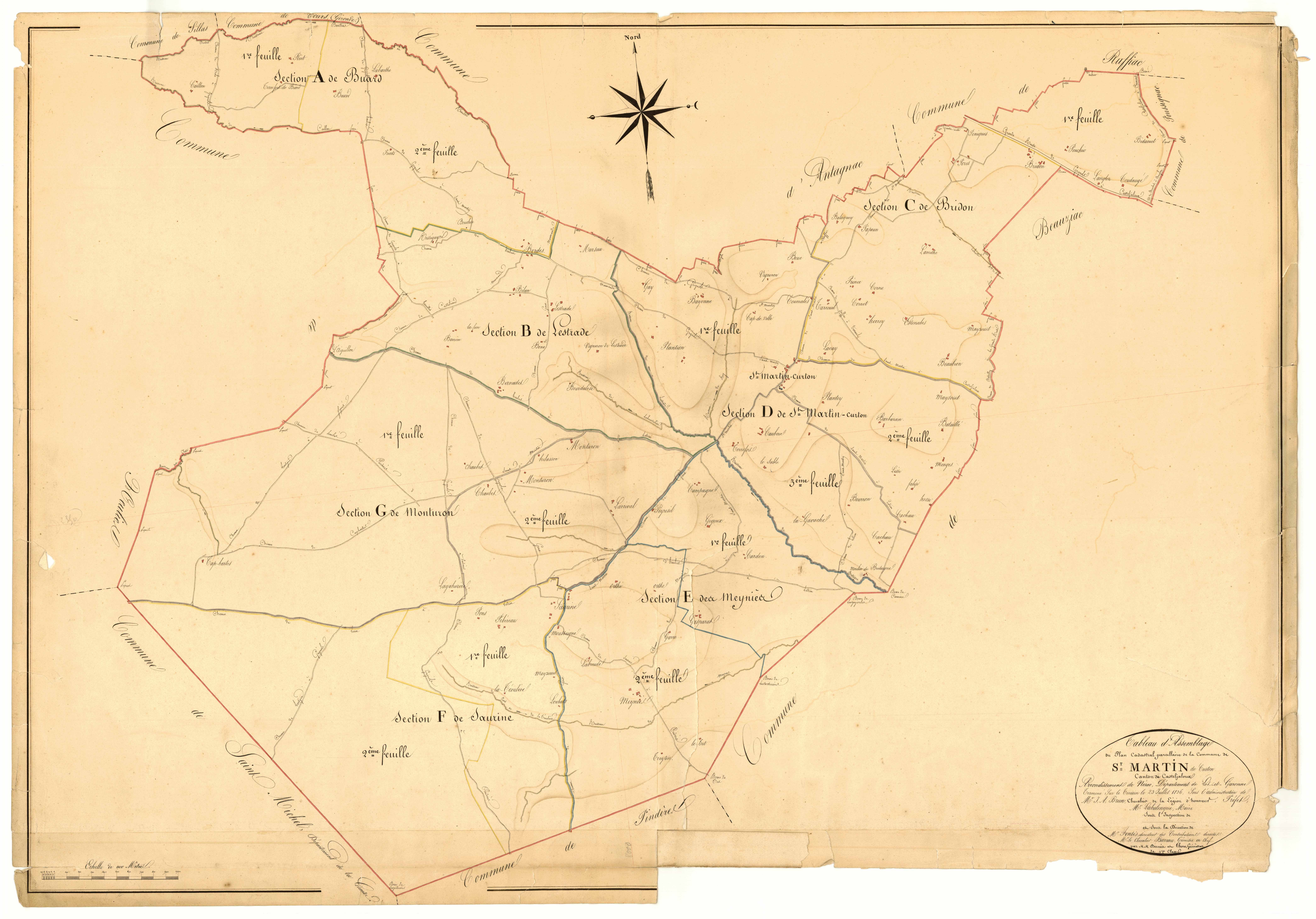 Plan napoléonien, atlas-TA, Saint-Martin-Curton