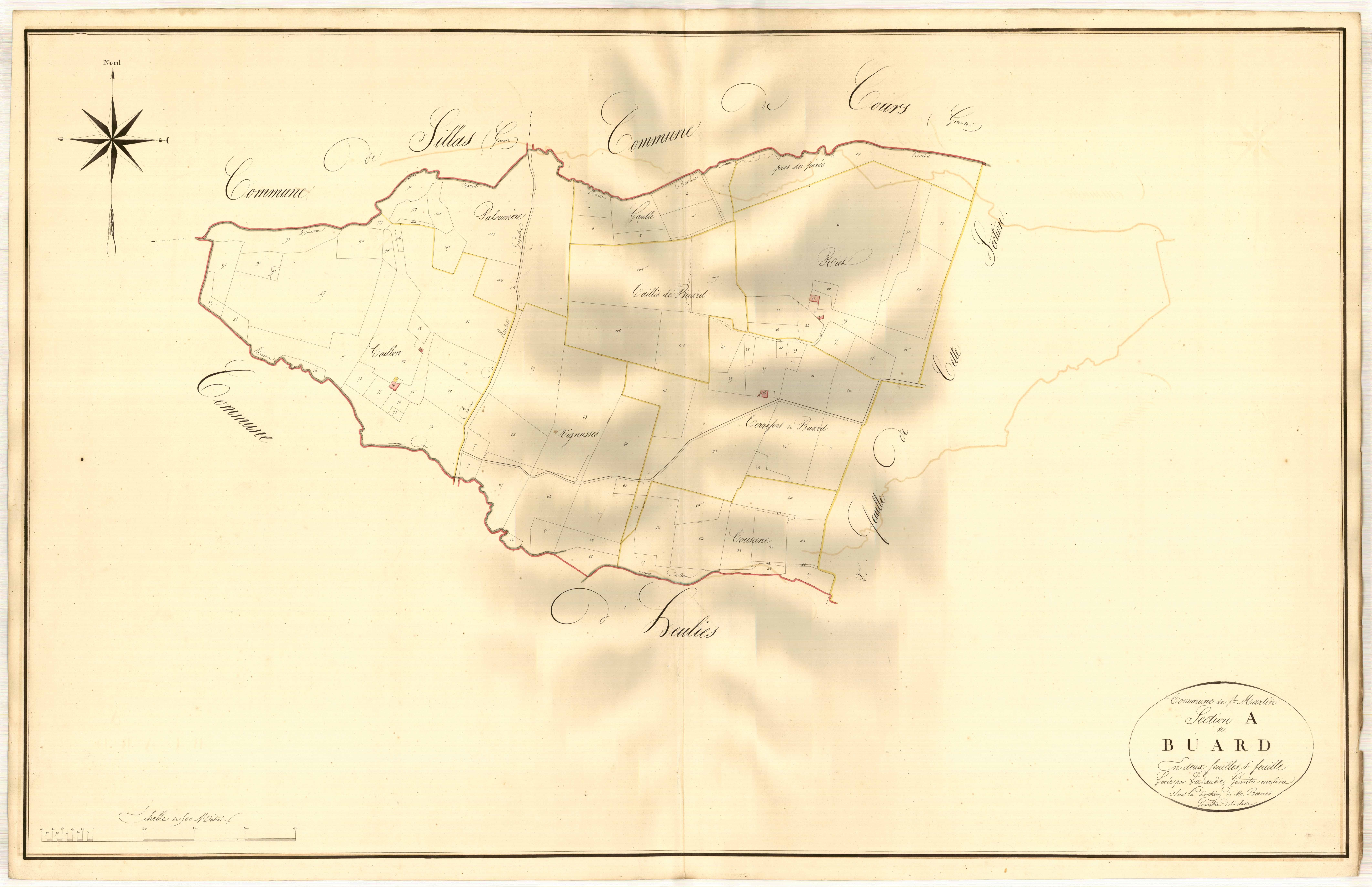 Plan napoléonien, atlas-A1 Buard, Saint-Martin-Curton