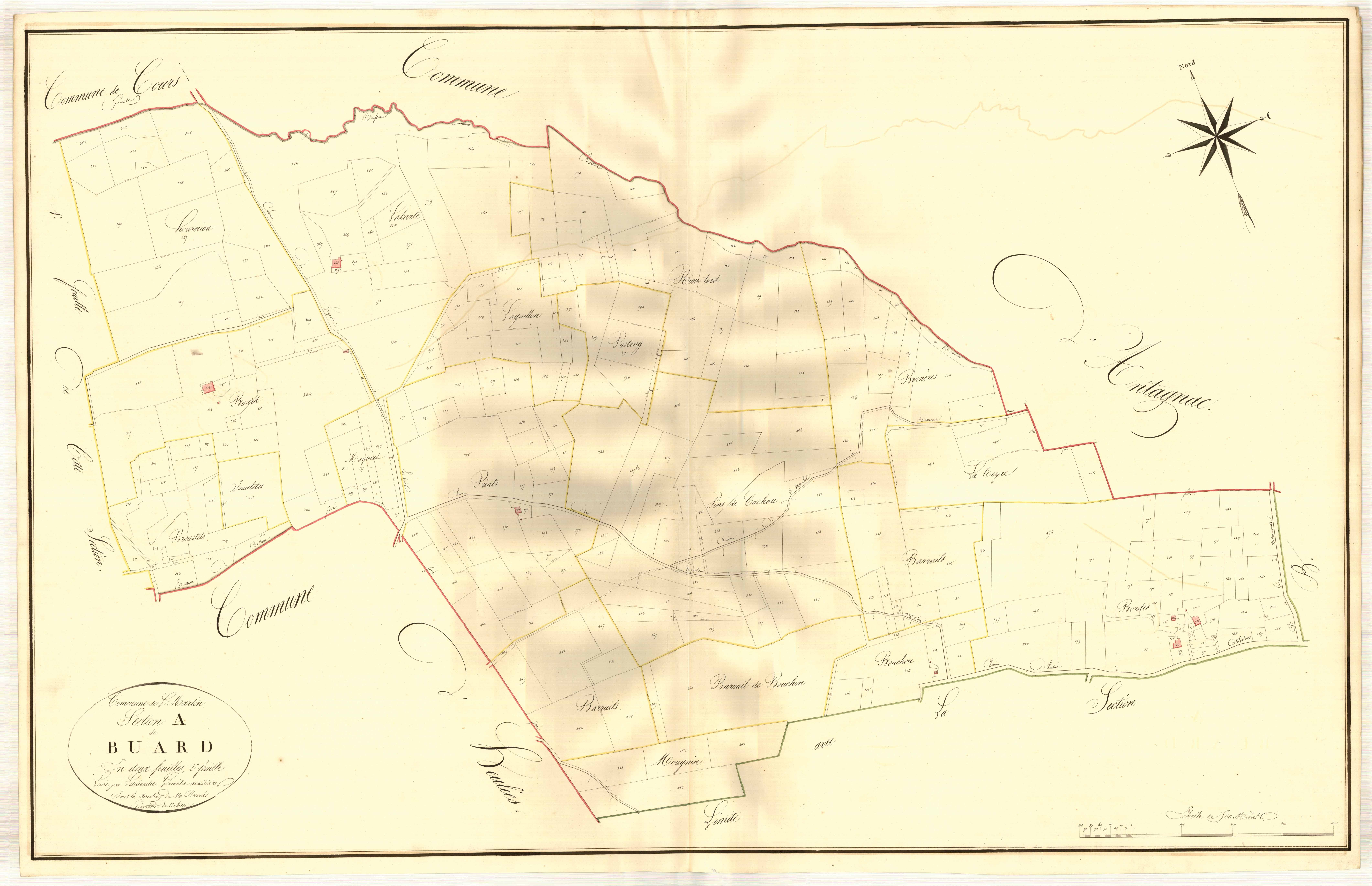 Plan napoléonien, atlas-A2 Buard, Saint-Martin-Curton