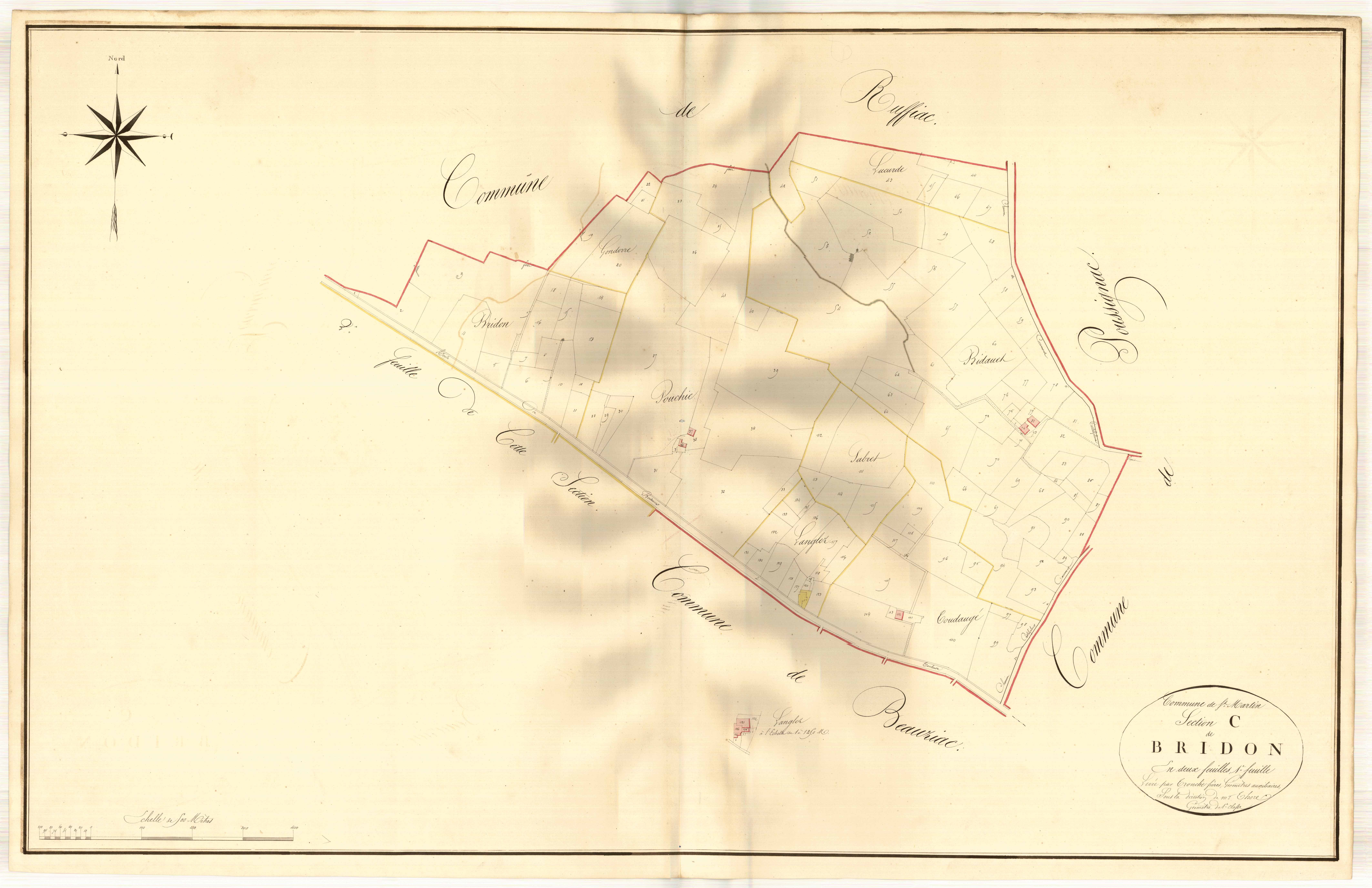 Plan napoléonien, atlas-C1 Bridon, Saint-Martin-Curton