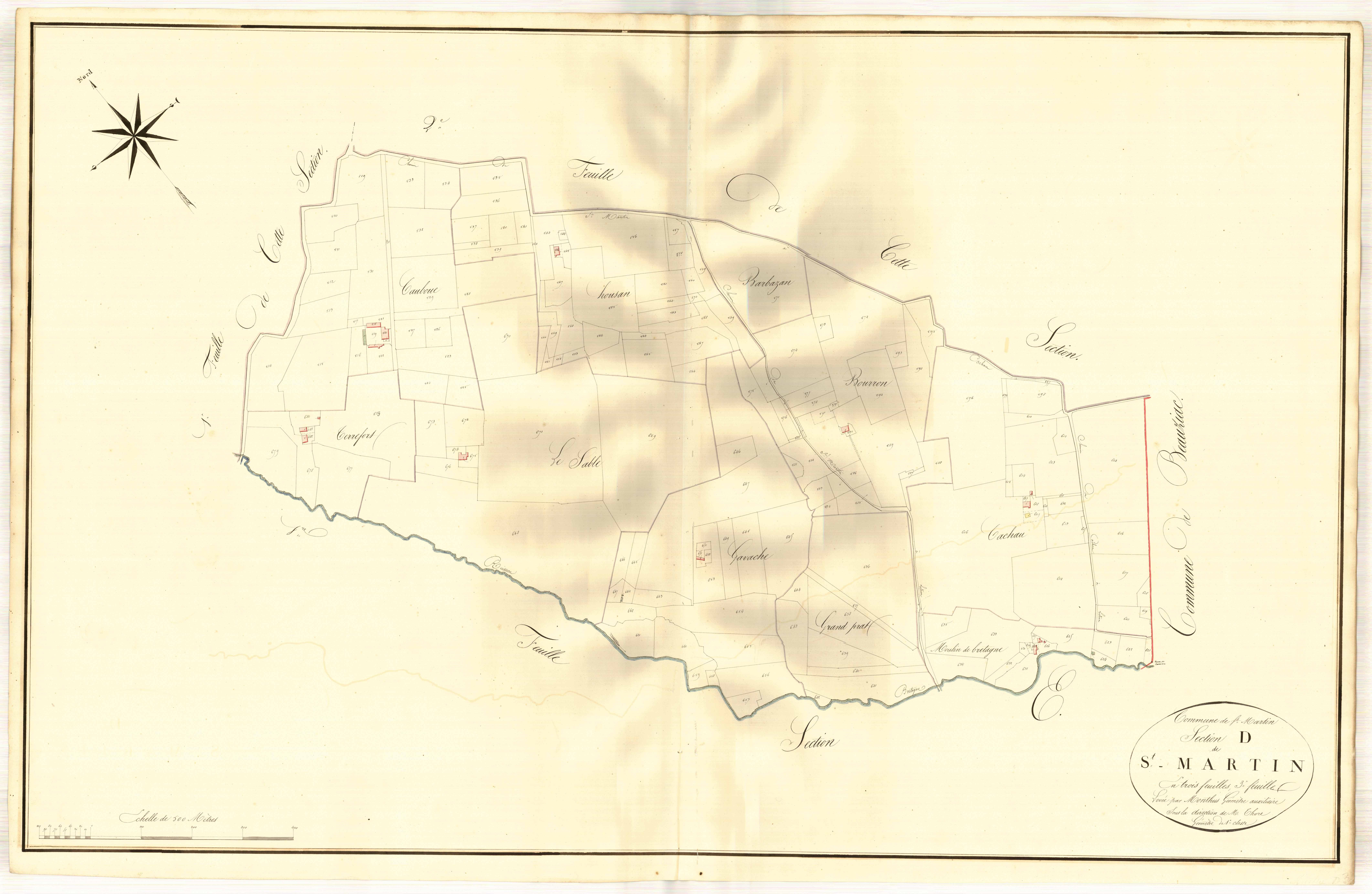 Plan napoléonien, atlas-D3 Saint-Martin, Saint-Martin-Curton